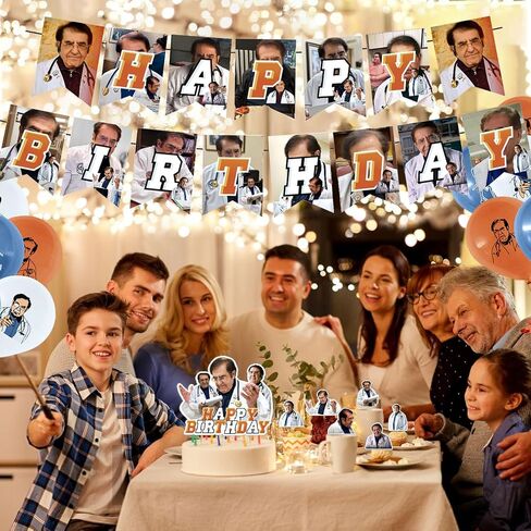 Dr Now Birthday Party Supplies, Dr Now Boys and girls Party Decorations with Happy Birthday Banner Cake Topper Cupcake Toppers Balloons in Saudi Arabia