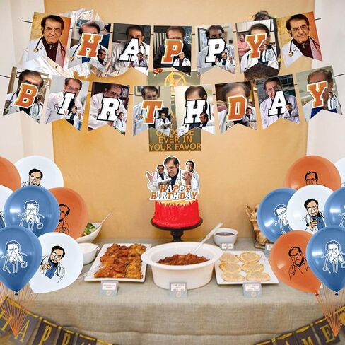 Dr Now Birthday Party Supplies, Dr Now Boys and girls Party Decorations with Happy Birthday Banner Cake Topper Cupcake Toppers Balloons in Saudi Arabia