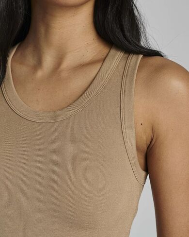 Real Essentials 5 Pack: Women's Seamless Ribbed Sleeveless Cropped Scoop Neck Tank Top - Casual Crop Top in Saudi Arabia