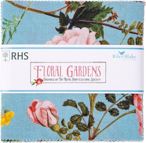 Floral Gardens The Royal Horticultural Society 42 5-inch Squares Charm Pack Riley Blake 5-14360-42 in Saudi Arabia