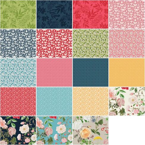 Floral Gardens The Royal Horticultural Society 42 5-inch Squares Charm Pack Riley Blake 5-14360-42 in Saudi Arabia