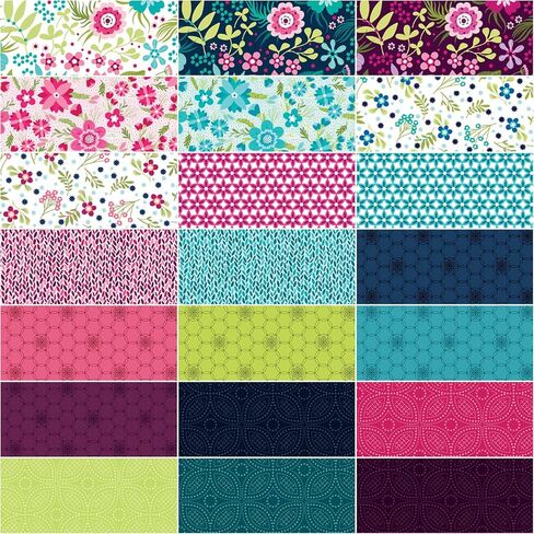 Shelley Cavanna Secret Garden 5X5 Pack 42 5 بوصة مربعات سحرية Benartex in Saudi Arabia