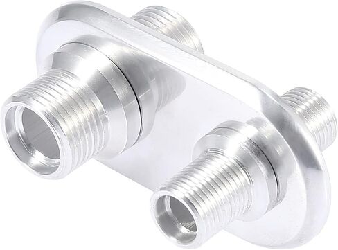 X AUTOHAUX Car 2 Port Inline Firewall الحاجز سخان تكييف الهواء المناسب البليت المصقول الأسود in Kuwait