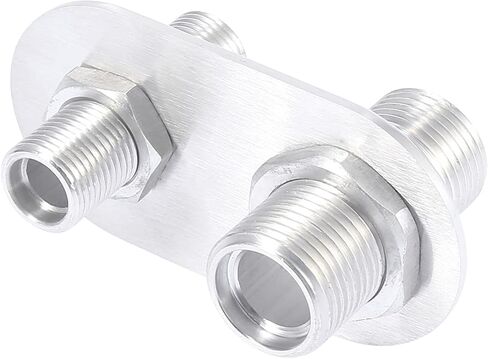X AUTOHAUX Car 2 Port Inline Firewall الحاجز سخان تكييف الهواء المناسب البليت المصقول الأسود in Kuwait