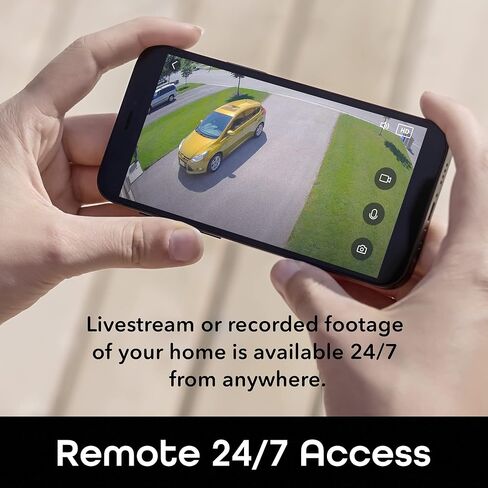 كاميرا أمان Geeni Sentry Wi-Fi لاسلكية ذكية Floodlight، صوت ثنائي الاتجاه، إنذار مستشعر الحركة، تسجيل الصوت والفيديو، تعمل مع Alexa وHey Google in Kuwait