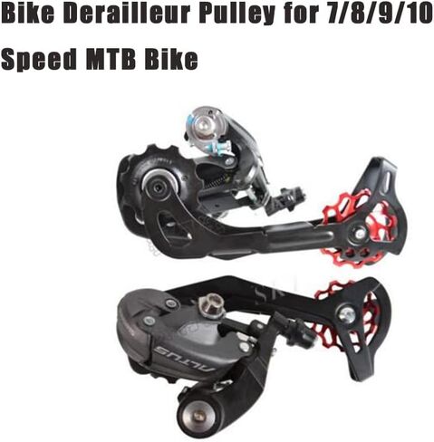 Rear Derailleur Pulley, Ceramic Bearing Jockey Wheel Pulley Aluminium Alloy Roller for MTB Bike and Road Mountain Bike, Support 7/8/9/10 Speed in Saudi Arabia