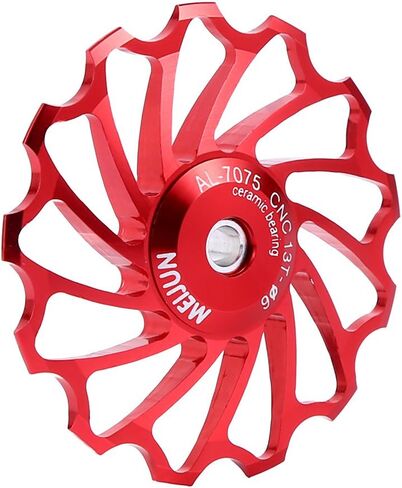 Rear Derailleur Pulley, Ceramic Bearing Jockey Wheel Pulley Aluminium Alloy Roller for MTB Bike and Road Mountain Bike, Support 7/8/9/10 Speed in Saudi Arabia
