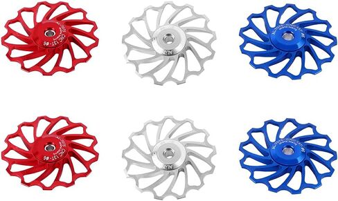 Rear Derailleur Pulley, Ceramic Bearing Jockey Wheel Pulley Aluminium Alloy Roller for MTB Bike and Road Mountain Bike, Support 7/8/9/10 Speed in Saudi Arabia