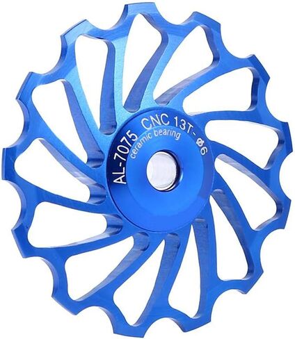 Rear Derailleur Pulley, Ceramic Bearing Jockey Wheel Pulley Aluminium Alloy Roller for MTB Bike and Road Mountain Bike, Support 7/8/9/10 Speed in Saudi Arabia