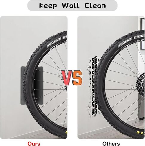 Jonkehai دوارة دراجة جدار جبل 2 حزمة دراجة رف المرآب مع علبة الإطارات العمودية دراجة تخزين الرف الدراجة شماعات للمرآب دراجة رف هوك للمرآب دراجة جدار جبل دراجة جدار الرف in Kuwait