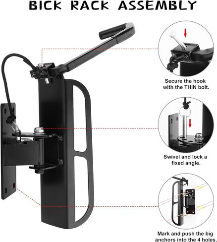 Jonkehai دوارة دراجة جدار جبل 2 حزمة دراجة رف المرآب مع علبة الإطارات العمودية دراجة تخزين الرف الدراجة شماعات للمرآب دراجة رف هوك للمرآب دراجة جدار جبل دراجة جدار الرف in Kuwait
