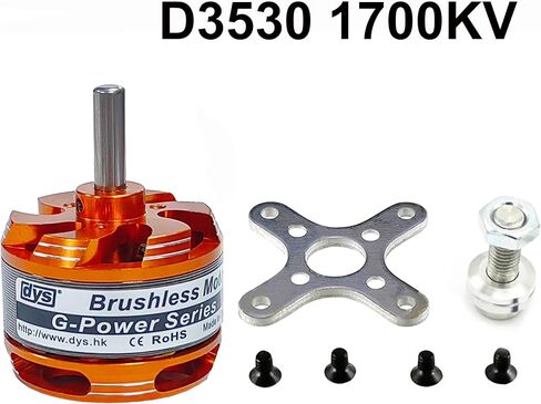 DYS D3530 1700KV 1400KV 1100KV 5.0mm Brushless Outrunner Motor 2-4S for Multi-Copter/Fixed-Wing Aircraft/Helicopters (D3530 1100KV) in Saudi Arabia