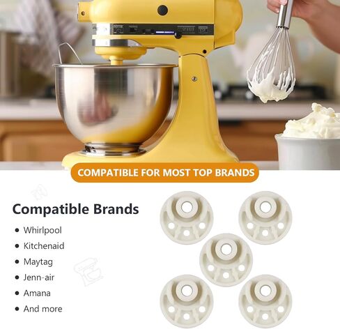 9709707 Mixer Bottom Rubber Foot Replacement Part by Gattaidar Compatible with KitchenAid Mixer Replaces WP9709707 AP4326634 PS1488432 Pack of 5 in Saudi Arabia