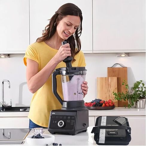 استبدال غطاء الخلاط لخلاط النينجا 72oz XL غطاء قفل الأباريق متوافق مع Ninja BL610 BL710WM BN701 BN750 BN751 BN800 BN801 CO610B DB751A يناسب فقط أباريق الطراز الجديد ذات الحواف الممتدة in Kuwait