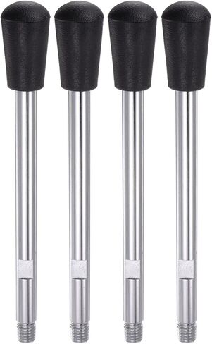 HARFINGTON 4 قطعة مقابض لقط M12 خيط 210 مم (8.3 بوصة) طول مطلي بالكروم مقبض كرنك دوار قبضة عقارب جذع المسمار لآلة المخرطة in Saudi Arabia
