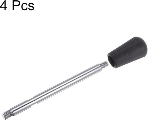 HARFINGTON 4 قطعة مقابض لقط M12 خيط 210 مم (8.3 بوصة) طول مطلي بالكروم مقبض كرنك دوار قبضة عقارب جذع المسمار لآلة المخرطة in Saudi Arabia