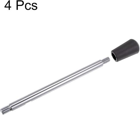 HARFINGTON 4 قطعة مقابض لقط M12 خيط 210 مم (8.3 بوصة) طول مطلي بالكروم مقبض كرنك دوار قبضة عقارب جذع المسمار لآلة المخرطة in Saudi Arabia