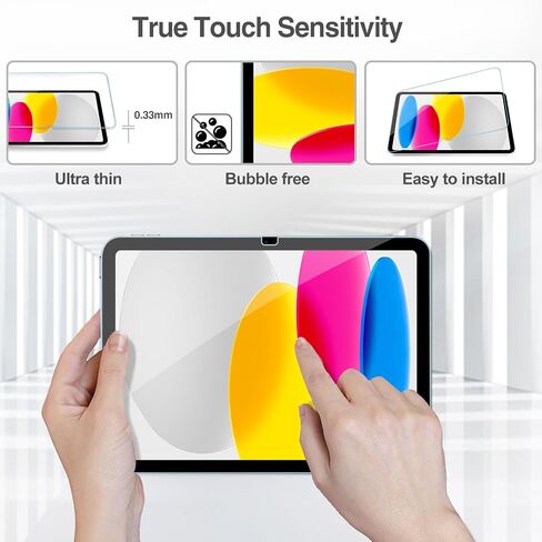 ProCase 2 Screen Protector for iPad A16 10th with 2 Camera Lens Protector in Kuwait