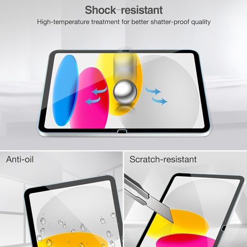 ProCase 2 Screen Protector for iPad A16 10th with 2 Camera Lens Protector in Kuwait