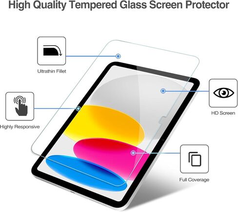 ProCase 2 Screen Protector for iPad A16 10th with 2 Camera Lens Protector in Kuwait