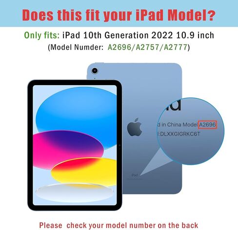ProCase 2+3 Pack Tempered Screen Protector for iPad 10th Generation with Camera Lens Protector, Protective Glass Film Guard for 10.9" iPad 10 Gen 2022 in Saudi Arabia