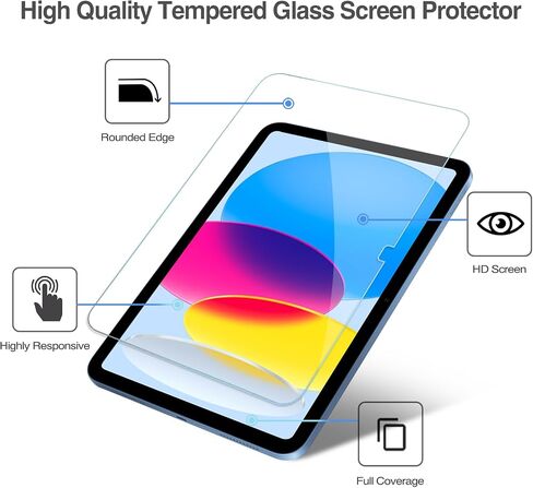 ProCase 2+3 Pack Tempered Screen Protector for iPad 10th Generation with Camera Lens Protector, Protective Glass Film Guard for 10.9" iPad 10 Gen 2022 in Saudi Arabia