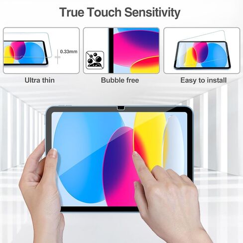 ProCase 2+3 Pack Tempered Screen Protector for iPad 10th Generation with Camera Lens Protector, Protective Glass Film Guard for 10.9" iPad 10 Gen 2022 in Saudi Arabia