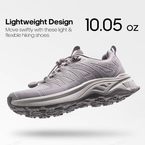 NORTIV 8 Women's Quick Laces Hiking Shoes Lightweight Walking Outdoors Trekking Trails Camping Casual Sneakers in Saudi Arabia