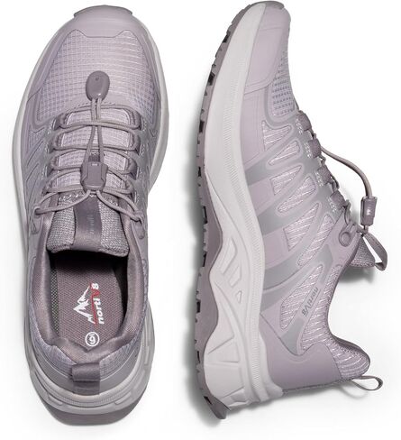 NORTIV 8 Women's Quick Laces Hiking Shoes Lightweight Walking Outdoors Trekking Trails Camping Casual Sneakers in Saudi Arabia