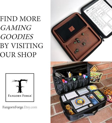 Fangorn Forge Travel Game Bag for Board Games and Accessories, Carrying Case for Dice, Components, and Game Pieces (Board Games?) in Saudi Arabia