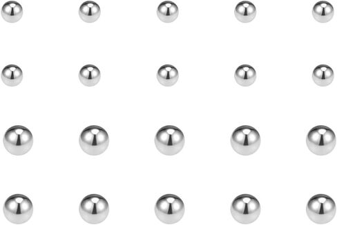 uxcell 0.5mm, 1mm Bearing Balls 304 Stainless Steel Precision Balls 2500pcs in Saudi Arabia