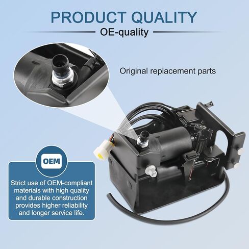 DICMIC Air Ride Suspension Compressor Pump Compatible with 2002-2016 Cadillac Escalade 2007-2013 Chevrolet Avalanche 2001-2016 GMC Yukon Replace# 949-001, 949-099, 15254590 in Saudi Arabia