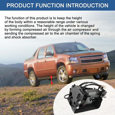 DICMIC Air Ride Suspension Compressor Pump Compatible with 2002-2016 Cadillac Escalade 2007-2013 Chevrolet Avalanche 2001-2016 GMC Yukon Replace# 949-001, 949-099, 15254590 in Saudi Arabia