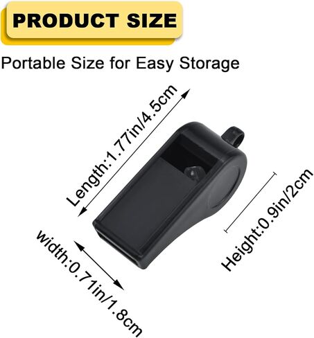 صفارات رياضية احترافية للاستخدام في الهواء الطلق من HONSNKS مع صفارات بلاستيكية بصوت عالٍ وواضح للحكام، وصالة الألعاب الرياضية الخارجية والطوارئ، 5 عبوات in Kuwait