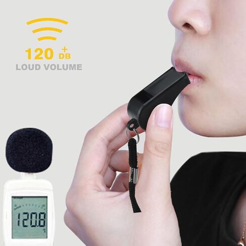 صفارات رياضية احترافية للاستخدام في الهواء الطلق من HONSNKS مع صفارات بلاستيكية بصوت عالٍ وواضح للحكام، وصالة الألعاب الرياضية الخارجية والطوارئ، 5 عبوات in Kuwait