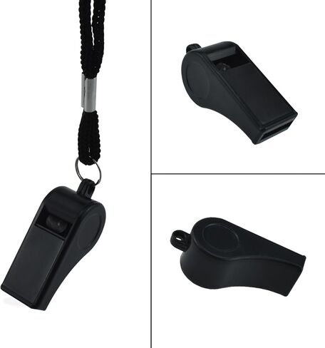 صفارات رياضية احترافية للاستخدام في الهواء الطلق من HONSNKS مع صفارات بلاستيكية بصوت عالٍ وواضح للحكام، وصالة الألعاب الرياضية الخارجية والطوارئ، 5 عبوات in Kuwait