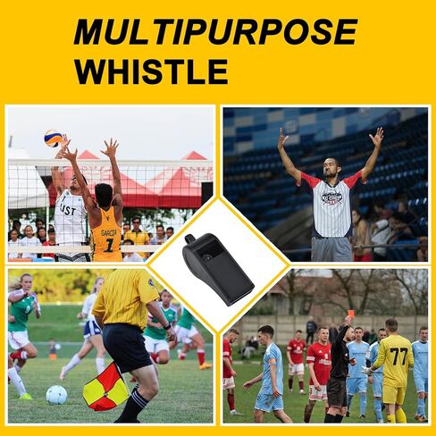 صفارات رياضية احترافية للاستخدام في الهواء الطلق من HONSNKS مع صفارات بلاستيكية بصوت عالٍ وواضح للحكام، وصالة الألعاب الرياضية الخارجية والطوارئ، 5 عبوات in Kuwait