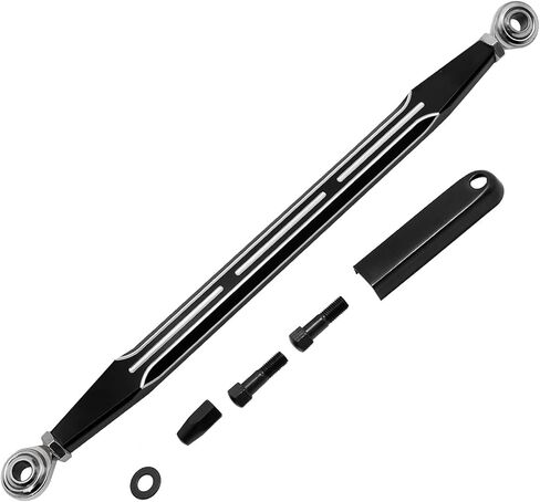 Hoypeyfiy Round Gear Shift Linkage Replacement for Harley Touring Electra Glide Road King Davidson Road Street Dyna Softail 1980-2020 (Black2) in Saudi Arabia