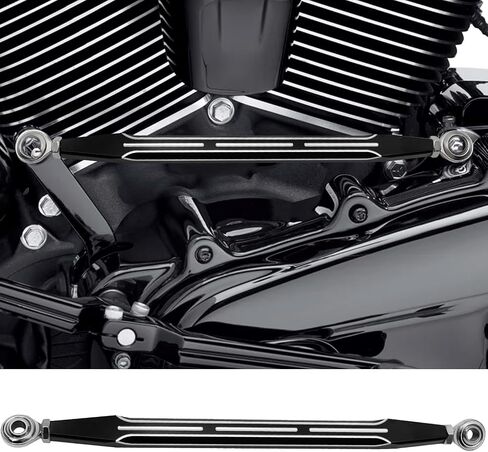 Hoypeyfiy Round Gear Shift Linkage Replacement for Harley Touring Electra Glide Road King Davidson Road Street Dyna Softail 1980-2020 (Black2) in Saudi Arabia