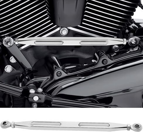 Hoypeyfiy Round Gear Shift Linkage Replacement for Harley Touring Electra Glide Road King Davidson Road Street Dyna Softail 1980-2020 (Black2) in Saudi Arabia