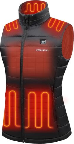 Venustas Women's Heated Vest (Size 4XL), and an Extra 7200mAh Battery Pack and Plus 35W Fast-Charging Adaptor in Saudi Arabia