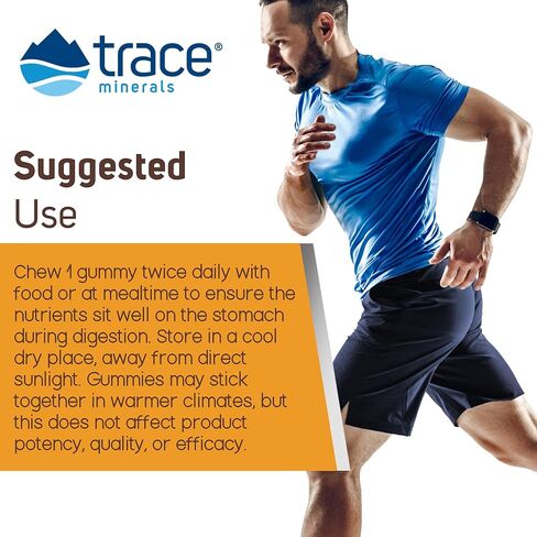 علكات متعددة للرجال من Trace Minerals | خالي من السكر مع أكثر من 20 فيتامين وأيوني لأقصى قدر من الامتصاص | نكهة البرتقال والمانجو وجوز الهند اللذيذة | 60 عدد in Kuwait
