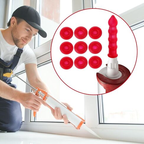 Amaxiu 20Pcs Caulk Caps, Caulk Saving Cap Caulking Tube Sealing Caps Caulk Saver Cover Sealer Caulk Nozzles Caps for Sealing Preserving in Saudi Arabia