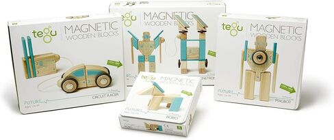 Tegu Magbot Magnetic Wooden Block Set, 1-99 years old, 9 piece in Saudi Arabia