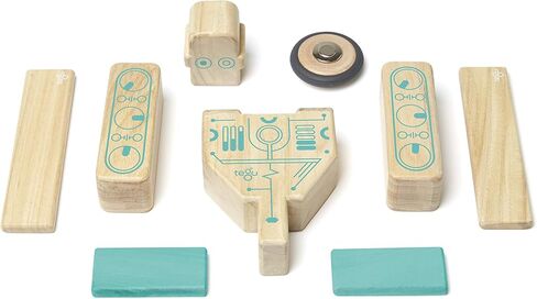 Tegu Magbot Magnetic Wooden Block Set, 1-99 years old, 9 piece in Saudi Arabia