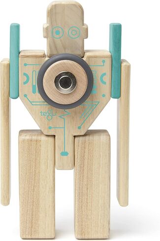 Tegu Magbot Magnetic Wooden Block Set, 1-99 years old, 9 piece in Saudi Arabia
