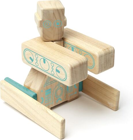 Tegu Magbot Magnetic Wooden Block Set, 1-99 years old, 9 piece in Saudi Arabia