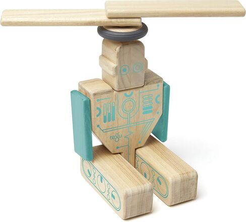 Tegu Magbot Magnetic Wooden Block Set, 1-99 years old, 9 piece in Saudi Arabia