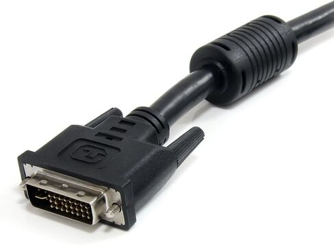 StarTech.com كابل تمديد DVI-I - 10 قدم - وصلة مزدوجة - رقمي وتناظري - كابل ذكر إلى أنثى - كابل شاشة الكمبيوتر - سلك DVI (DVIIDMF10)، أسود in Saudi Arabia