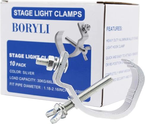 6Pcs Stage Light Hook,Aluminum Alloy C-Clamp Safety Hang on Truss for Heavy Duty 80LBs,for Moving Head Light,DJ Par Lgiht,Bar Wedding Show Aluminum Alloy Hook(Pack of 6) in Saudi Arabia